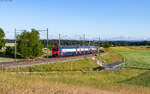 Re 450 114 und Re 450 047 als S 20470 (Zug - Schaffhausen / Thayngen) bei Marthalen 29.5.26
