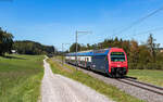 Re 450 017 als S 18351 (Z�rich Hardbr�cke - Wetzikon) bei Illnau 4.9.26