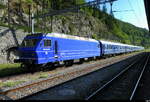VMTH (ex SWTR) - Lok 91 85 4 456 111-4 mit Zug abgestellt im Bahnhof von Vallorbe am 21.06.2026