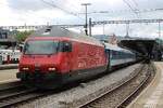 Am Morgen von 24 Mai 2026 steht SBB 460 090 mit ein CD-Nachtzug aus Praha hl.n.