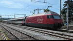 SBB - 460 054-0 an der Spitze eines Messzuges der abgestellt war in Lyss am 23.08.2026