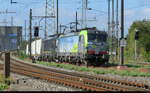 BLS Cargo + Beacon - Loka 91 85 4 475 401-6  +193 661 vor G�terzug unterwegs in Pratteln am 02.10.2026