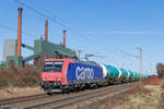 482 024-7 (SBB Cargo) mit einem Kesselzug in Bottrop Welheim, 2.