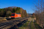 482 048 SBB Cargo/HRS  Wir sind am Zug  als Tfzf bei Postbauer-Heng Richtung Nürnberg, 07.03.2022