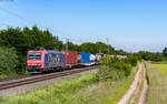 Re 482 015 mit dem DGS 43029 (Rheinhausen - Gallarate) bei K�ndringen 23.5.26