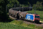 SBB Cargo 482 006 mit Kesseln in der Früh des 11.7.26 bei Breitenfurt.