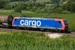 SBB Cargo 482 006 in der Früh des 11.7.26 bei Breitenfurt.