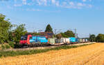 Re 482 020 mit dem DGS 42031 (Hannover Linden Hafen - Novara Boschetto) bei Kollmarsreute 29.7.26