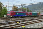 IRSI - Loks 482 047 + 482 046 abgestellt im Bahnhofsareal in Biel am 04.10.2026