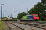 Re 484 012-0 fährt am 03.06.2025 Richtung Station Augarten.