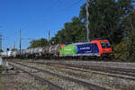 Re 484 012-0 f�hrt am 23.09.2026 Richtung Station Augarten. Aufnahme Kaiseraugst.