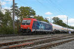 Re 484 011-2 f�hrt am 22.10.2026 Richtung Bahnhof Kaiseraugst.
