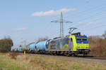 485 001-2 (BLS Cargo) mit einem Kesselzug in Ratingen Lintorf, 26. Februar 2026

Schöne Grüße an den Lokführer!