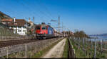 SBB Cargo Re 620 009 / Ligerz, 3. März 2026<br>Kohlezug Birsfelden Hafen - Cornaux
