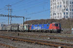 Re 620 076-0 durchfährt am 05.02.2026 den Bahnhof Pratteln.