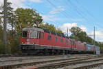 Am 22.10.2026 bringt die Re 620 025-7 mit einem Leichenzug die Re 420 332-9, 620 007-5 und die 620 082-8 Richtung Bahnhof Kaiseraugst.