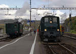 Verein Depot und Schienenfahrzeuge Koblenz (DSF)
TRIEBWAGEN TREFFEN KOBLENZ 20. Oktober 2007.
Sehr seltene Begegnung im Bahnhof Koblenz zwischen dem Dampftriebwagen CZm 1/2 31 und der Ae 4/7 11478 am späteren Nachmittag.
Foto: Walter Ruetsch
