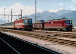 SBB: Zusammentreffen von Re 4/4 II 11108 Swiss Express und Ae 6/6 11418 St.