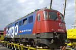 Ae 610 508-4  Wettingen  verladen in Windisch auf einem Tieflader im Rahmen des Firmenjubiläums der Knecht-Gruppe am 22.08.2009.