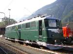 Ae 6/6 11402 stand am 08.09.2007 in Erstfeld anlsslich des Jubilums 125 Jahre Gotthard zu Fhrerstandsmitfahrten bereit!