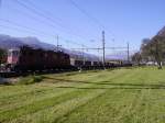 Ae 6/6 11426 mit dem 54625 wartet in Sargans die  berholung  durch schnelle IR/IC ab.
16.10.07