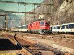 SBB Ae 6/6 11423 - Osogna Cresciano - 24.02.1990