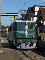 Ae 6/6 11402 in Erstfeld, 1.10.2011