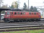SBB - Ae 6/6 11419 im Bahnhofsareal in Solothurn am 27.10.2013