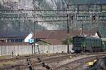 Die letzte der drei grossen der SBB schiebt am 09.05.2026 den Sonderzug von SBB Historic �ber die Weichen aus dem Depotareal.
