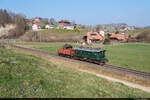 Am 19.03.2022 wurde Ee 3/3 16408 von der VHE Be 4/4 102 von Huttwil nach Sumiswald überführt und konnte hier bei Gammenthal aufgenommen werden