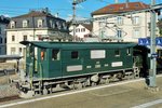 DVZO E-Lok Be 4/4 Nr. 15, Baujahr 1931, der ehemaligen Bodensee-Toggenburg-Bahn. Aufgenommen am 6. September 2016 in Rüti, Kanton Zürich, Schweiz