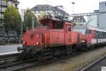 Ee 3/3 16442 beim rangieren im Bahnhofsbereich von Luzern.