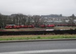 Viele arbeitslose Lokomotiven stehen beim RB Lausanne-Triage (von links nach rechts): Tm 2/2, Tm IV, Ee 6/6 (von denen dort 4 im Einsatz stehen, nicht auf dem Bild), Tm IV, Em 3/3, Bm 4/4, Em 3/3 und