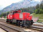 Berner Oberland 2007 - Ganz ruhig lsst Eea 3/3 402 der BLS den 25.07.2007 in Kandersteg ausklingen.