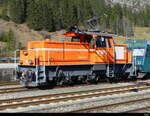 BLS - Rangierlok 936 032-0 im Bhf. Kandersteg am 17.02.2024