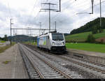 Railpool - Lok 187 008-8als Lokzug bei der durchfahrt im Bhf Riedtwil am 24.09.2020