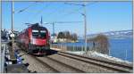 RailJet 352 mit 1116 217 auf dem Weg nach Zrich bei Wadenswil. (19.02.2013)