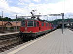 SBB - 420 341-0 und 620 069 vor Güterzug im Bahnhof Burgdorf am 25.06.2017