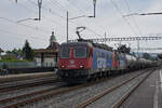 Doppeltraktion, mit den Loks 620 068-7 und 420 241-2 durchfährt den Bahnhof Rupperswil. Die Aufnahme stammt vom 07.09.2021.