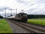 BLS - Re 4/4  178 mit Gasgüterzug unterwegs bei Lyssach am 28.09.2020