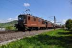 Zwei BLS Loks, die 162  Court  und die 172  Eggerberg  ziehen einen leeren Kesselwagenzug bei Frick AG in Richtung Rheinfelden. Die braunen BLS Loks sind hier seltener anzutreffen, deshalb ist die Freude auch grsser und dazu noch bestes Fotowetter am 20.4.2009.