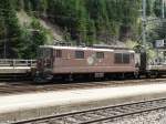 BLS - Re 4/4 193 vor Autozug in Goppenstein am 07.09.2013