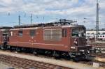 Re 425 189 der BLS abgestellt am Badischen Bahnhof in Basel. Die Aufnahme stammt vom 16.06.2014.