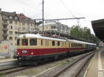 Re 4/4' 10034 am 10.8.2019 mit einem Extrazug in St.Gallen
