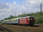 SBB Re 4/4I 10019 mit 5 Partywagen in Bochum Ehrenfeld zum Eurostand Fintel,in der Lneburger Heide.(Freitags hin und Sonntags zurck)15.08.2008