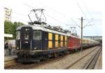 Re 4/4 10008 und Re 4/4 10019 mit Rheingoldzug in Gppingen.Mrklin-Tage 2011,d.17/9 2011.