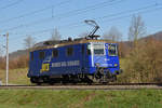 Re 421 373-2 fährt Richtung Bahnhof Sissach. Die Aufnahme stammt vom 21.03.2019.