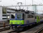 bls - Re 4/4 420 510-0 und im hintergrund Schwach erkenbar die 420 508 im Bahnhofsareal von Neuchtel am 24.03.2008 .. Foto wurde aus einem Fahrenden SBB Regio gemacht - NPZ Komp / Biel - Neuchtel / WO SICH DIE SCHEIBEN NOCH FFNEN LASSEN BEI DEN PERSONENWAGEN .......... 