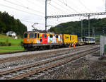 SBB - Lok 420 276-8 + Sperry Messwagen (Sggrss) 99 85 936 2 003-7 + Steuerwagen BDt  50 85 82-33 925-7 in Riedtwil am 24.09.2020