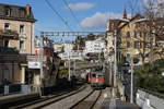 Güterzugsdurchfahrt Montreux vom 18.
